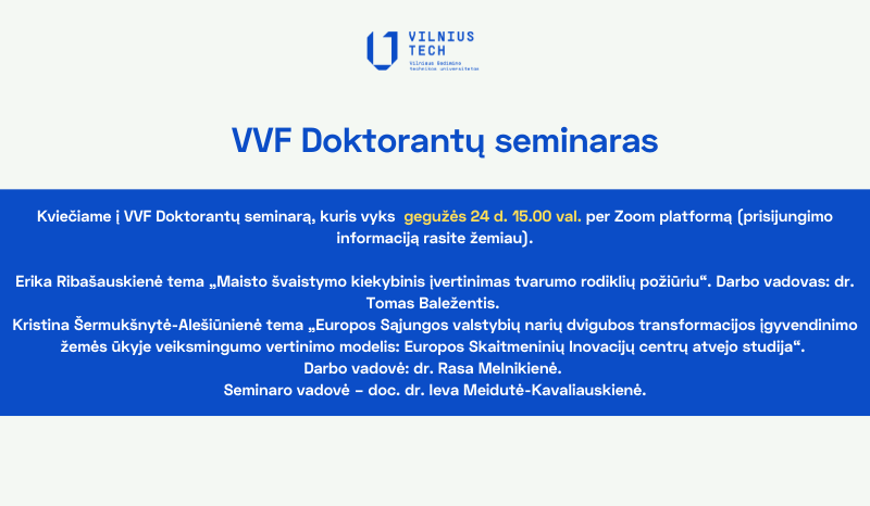 VVF doktorantų seminaras